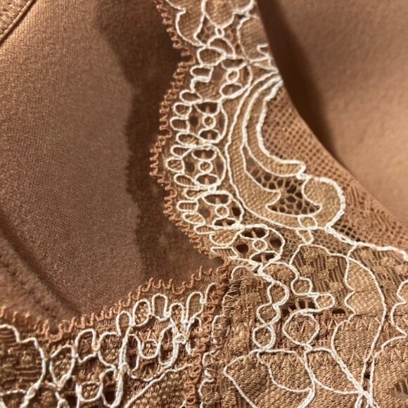 Skarlett Blue Mocha Brown Full Coverage Underwired Lace Bra 34B - Picture 2 of 8